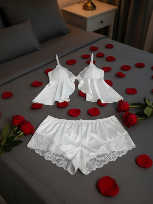 Saten Gecelik Takım